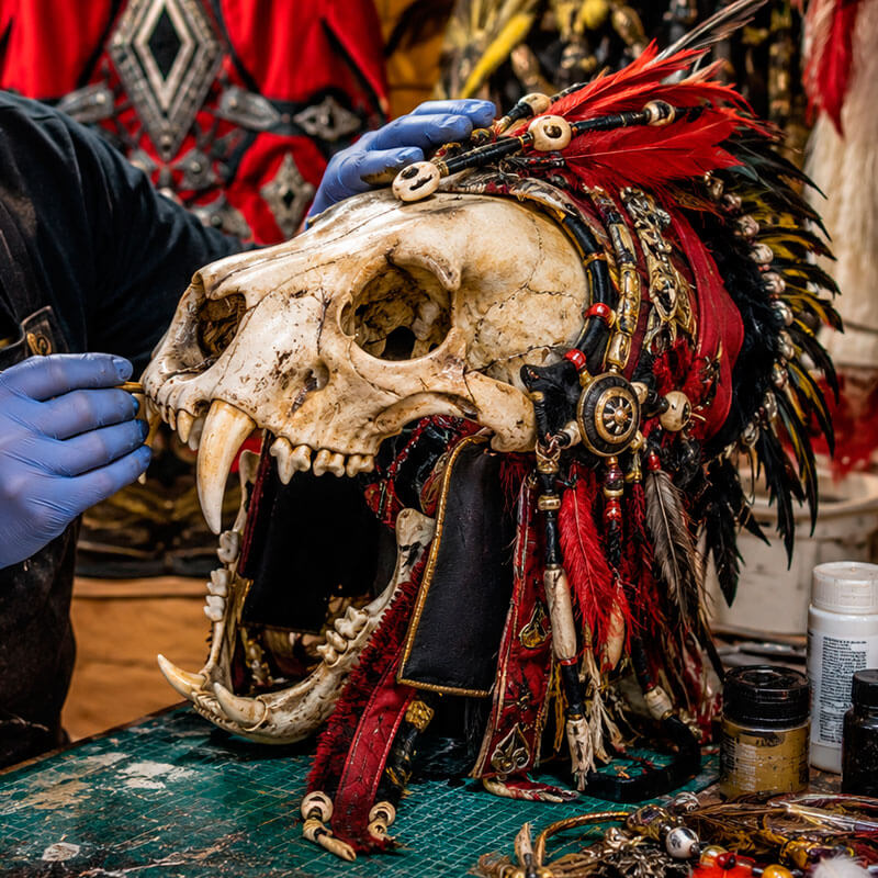 Restauración y reproducción de armas y accesorios utilizados en fiestas de Moros y Cristianos.